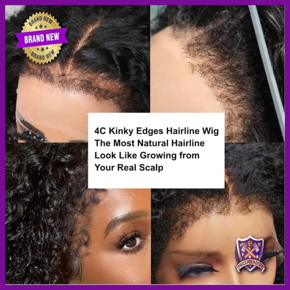 Human Hair Lace Front Wig 16 Inch Deep Wave 180% Density Pre-Plucked main image 4